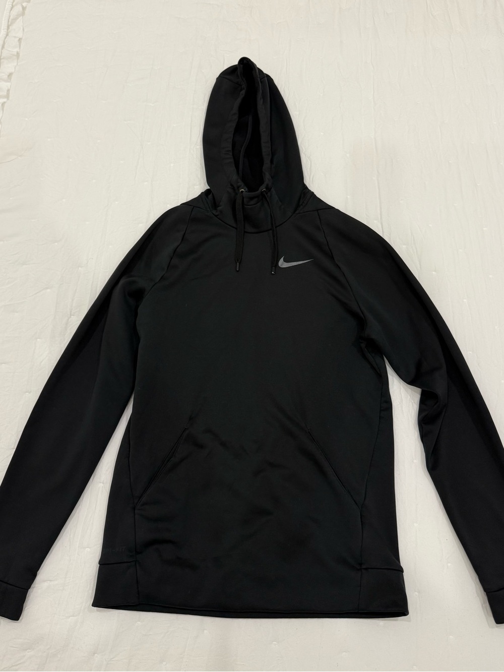 Nike Black Hoodie with Swoosh Detail